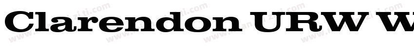 Clarendon URW Wide R字体转换